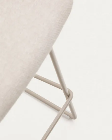 Полубарный стул Zahara, 65 см, бежевый с бежевыми ножками