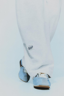 ZARA БРЮКИ BARREL JOGGING, СЕРЫЙ МЕЛАНЖ