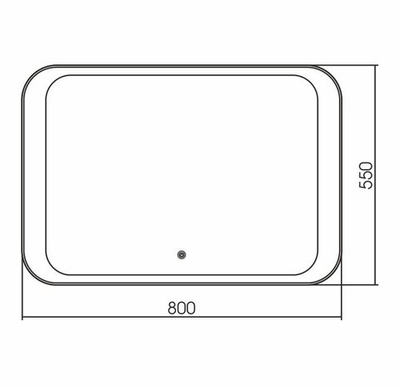 Зеркало GROSSMAN MODERN 80х55 с LED подсветкой
