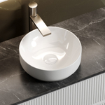 Тумба подвесная Sancos Snob T, Bianco 995х445х500, под столешницу с отверстием под смеситель, цвет Black Sky