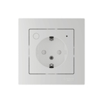 ATLASDESIGN SMART РОЗЕТКА с заземл., со шт., Zigbee, L+N, 16А, мех., БЕЛЫЙ
