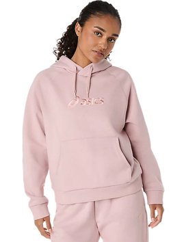 Женская теннисная куртка Asics Logo Fleece Pullover - morganite