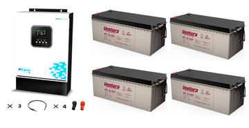 Комплект ИБП Stark Country 6200 INV MAX + АКБ Ventura GPL 12-200 х 4 шт.