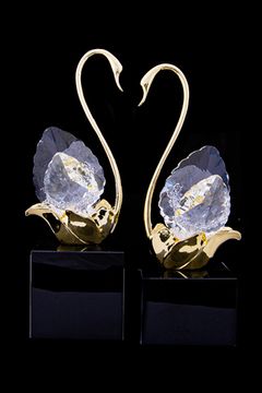 Статуэтка "Лебедь" TD051/3 SET золото/прозрачный Cygne Teona Decor