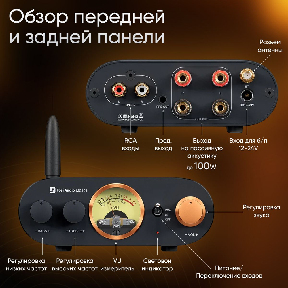 Усилитель Fosi Audio MC351
