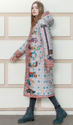 Пальто "Мифология", по мотивам фантастических существ со страниц Псалтыри Латтрелла