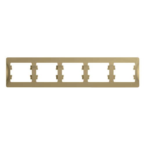 Рамка 5-постовая GLOSSA титан Schneider Electric