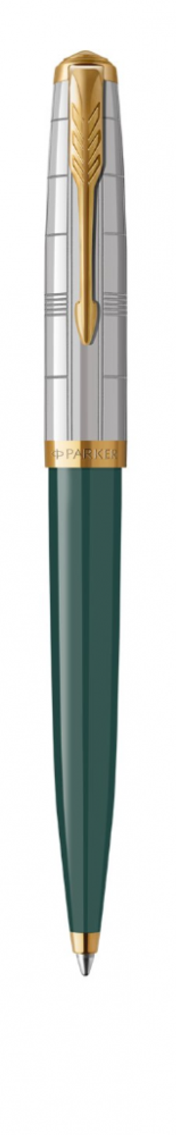 Шариковая ручка Parker 51 Premium Forest Green GT стержень: M, цвет чернил: black, в подарочной упаковке.