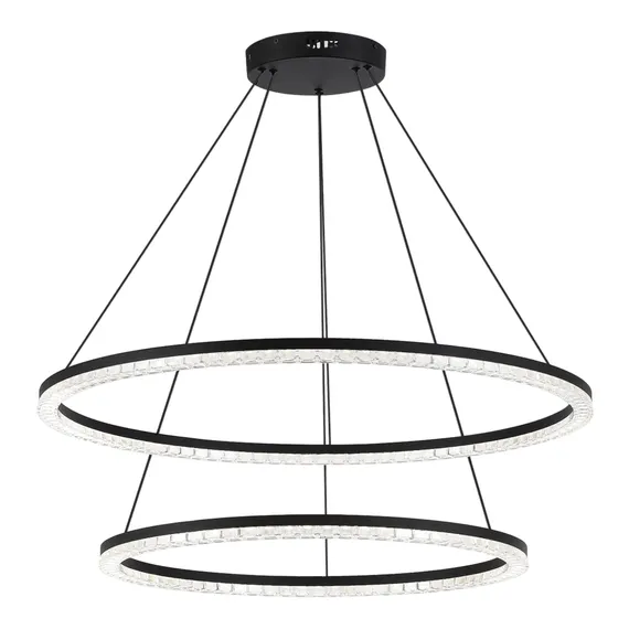 SL1018.403.02 Светильник подвесной ST-Luce черный/прозрачный LED 1*96W 4000K EUCLIDICS