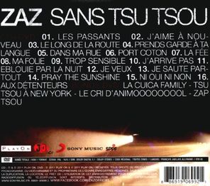 Zaz / Sans Tsu Tsou - Live Tour (CD+DVD)