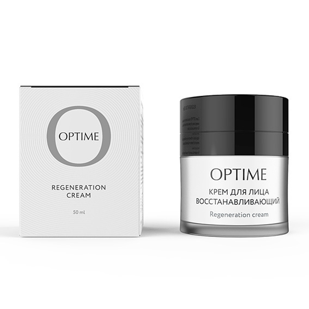 Крем для лица восстанавливающий для нормальной и сухой кожи Optime Base Regeneration Cream 50мл