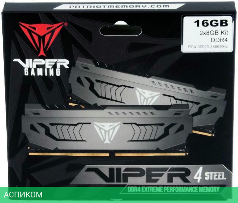 Оперативная память Patriot DDR4 2х8Gb RTL (PVS416G373C7K)