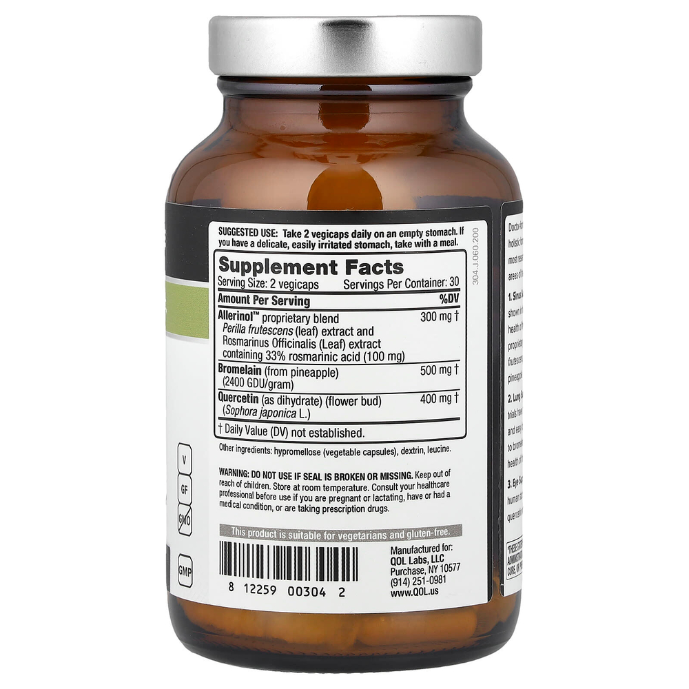 Quality of Life, Allerfin®, 60 растительных капсул