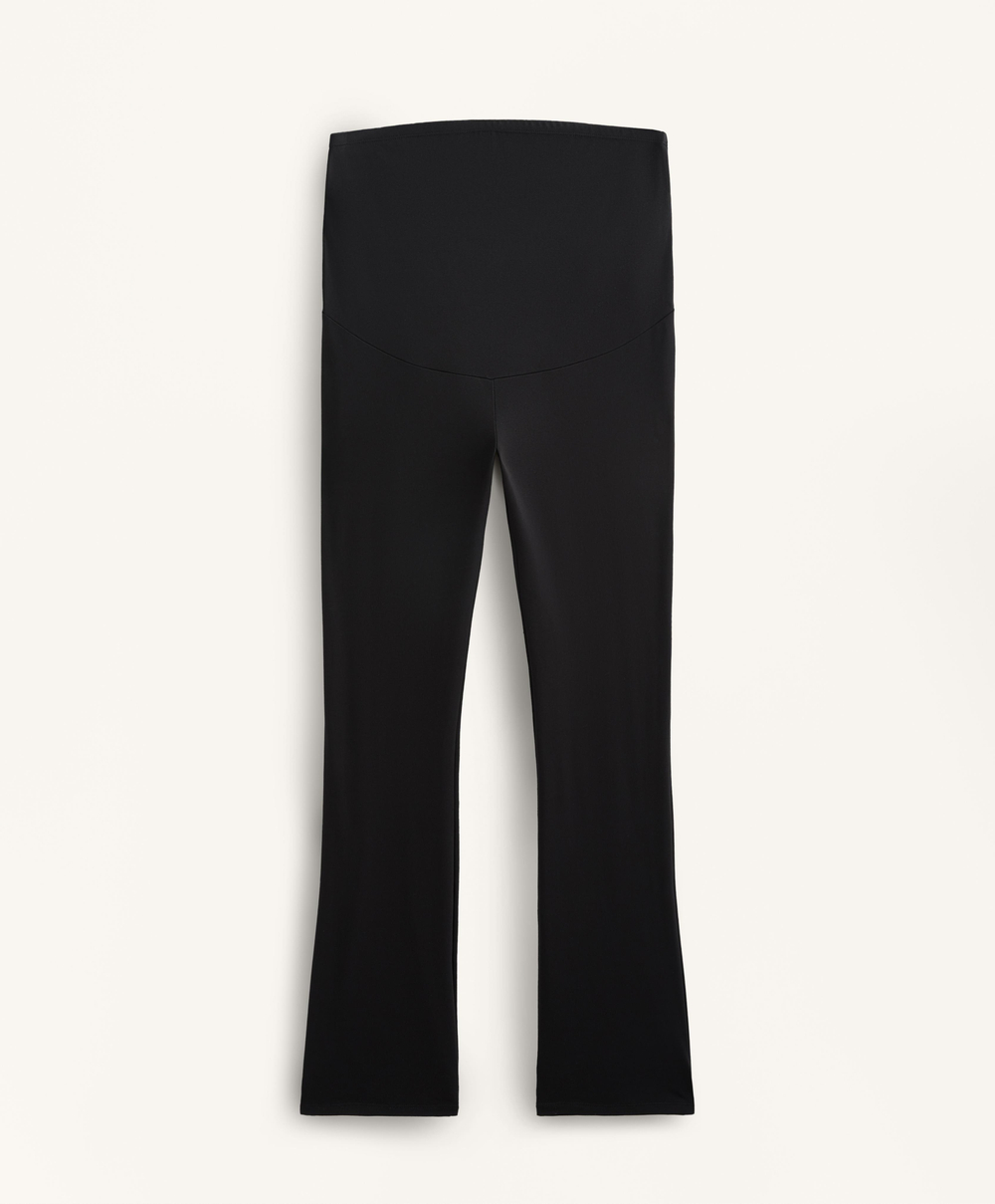 OYSHO Брюки-клеш для беременных Comfortlux 80 см, черный