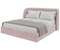 Кровать двуспальная Classic 180 см (розовый, велюр)