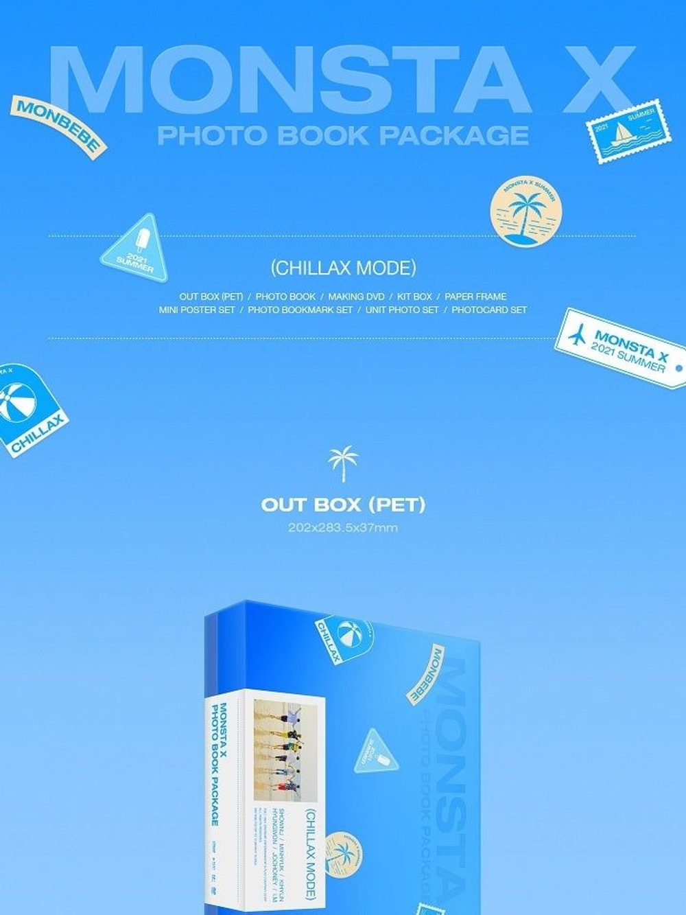 товары MONSTA X - CHILLAX MODE 2021 MONSTA X Photobook Package