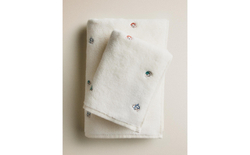 Zara Home Полотенце для лица и рук из хлопка, экрю