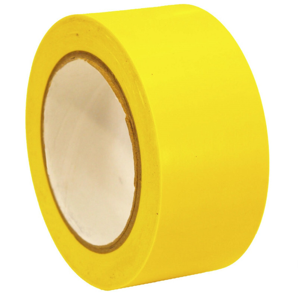 Лента для разметки жёлтая самоклеящаяся 50 мм x 33 м