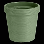 Кашпо для цветов пластиковое 2,35л d-16,5см «Терра» Оливковый