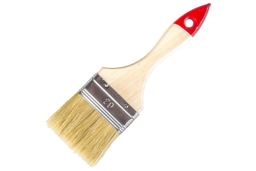 Кисть флейцевая 2,5" натуральная щетина 63 мм Стандарт БИБЕР