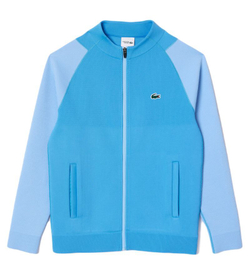 Мужская теннисная кофта Lacoste Tennis x Novak Djokovic Jacquard - небесный