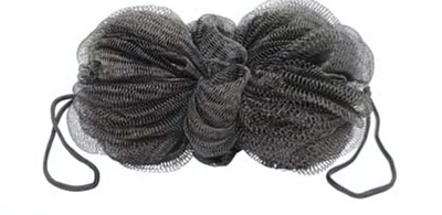 Мочалка для тела «Trio» RILLY, цвет черный, 9*18*7см / 70 гр