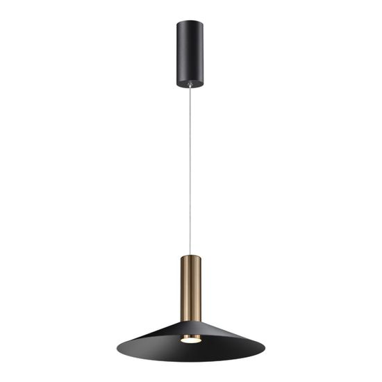 358985 OVER NT22 328 бронза светлая/черный Светильник светодиодный накладной, провод 2м IP20 LED 4000K 15W 220V ALBA