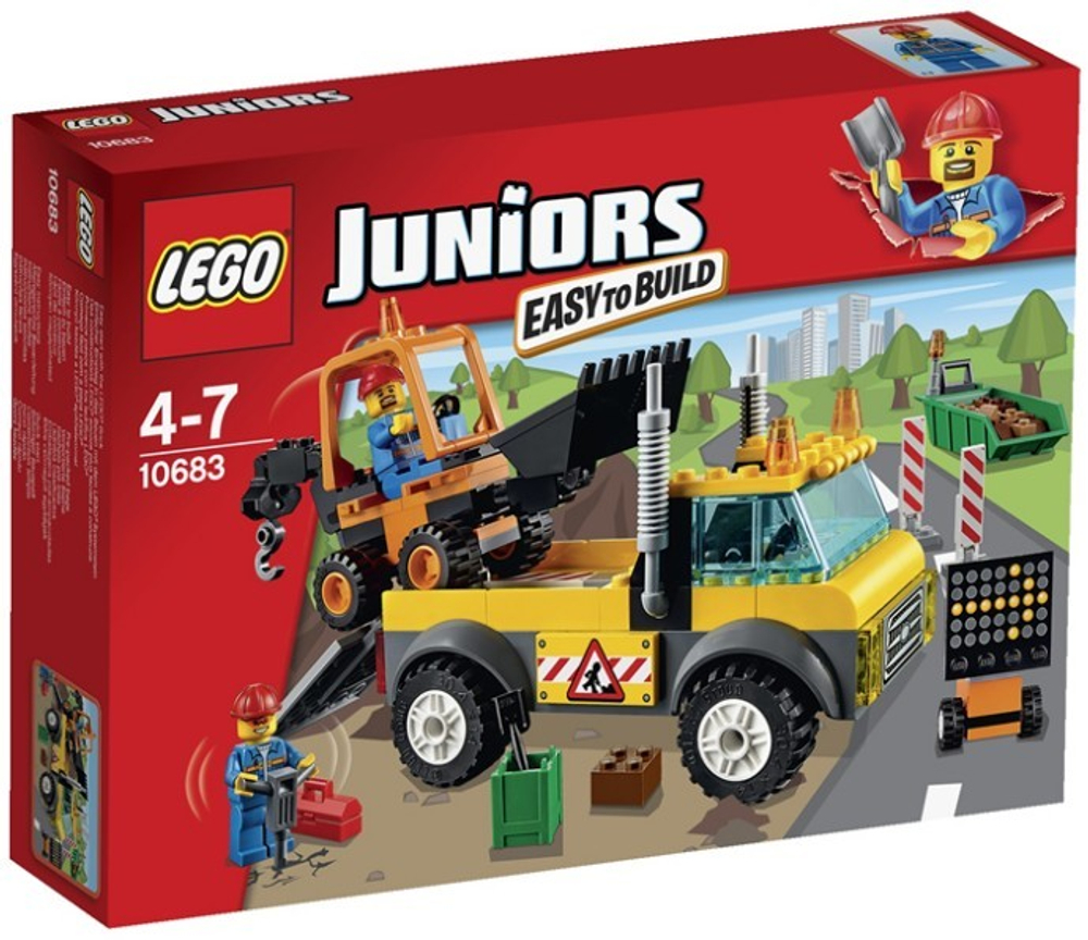 LEGO Juniors: Ремонт дороги 10683 — Road Work Truck — Лего Джуниорс Подростки