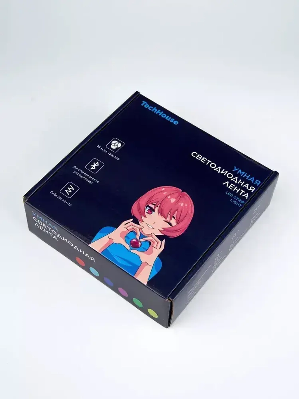 Светодиодная лента, 40м, с пультом, 12В, 480 LED, IP20, 12 LED/м, RGB