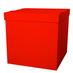 Коробка для воздушных шаров 70*70*70 см, Красный