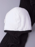 Шапка детская зимняя с помпоном и шарф