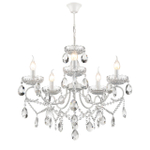 8189/5 CLASSI LN26 092 белый, металл/хрусталь Люстра E14 5*40W 220V SNOW