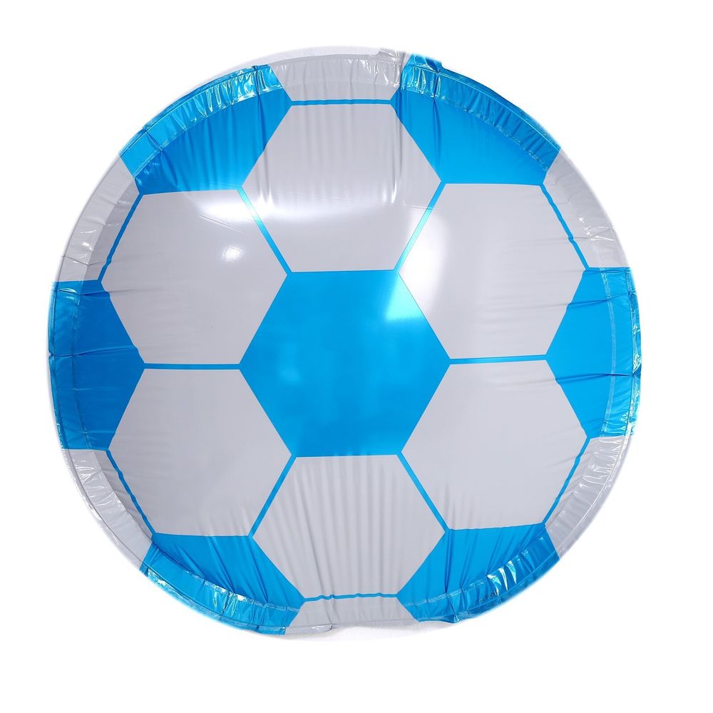 FM (18''/46 см) Круг, Футбольный мяч, Голубой, 1 шт.