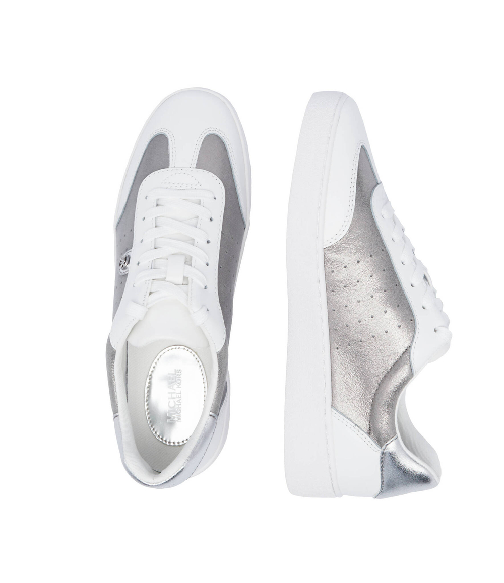 Кожаные кроссовки scotty Michael Kors - серебряный(43S4SCFS1M)