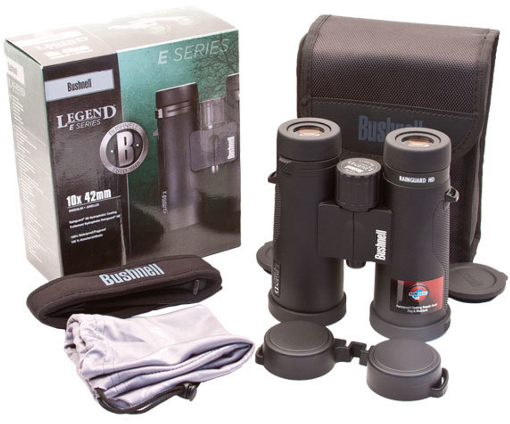 Комплект поставки бинокля E-Series 10x 42