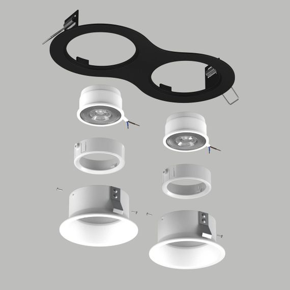 Комплект со светильником Lightstar Domino Round (214627+214606+214606+214006+214006) D6270606WMOD