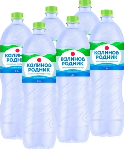 Вода негазированная Калинов Родник минеральная, 6 шт х 1,5 л