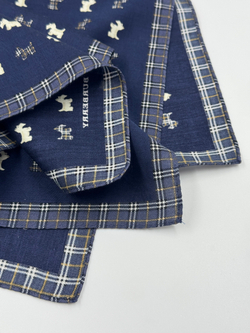 Платок синий с собачками Burberry