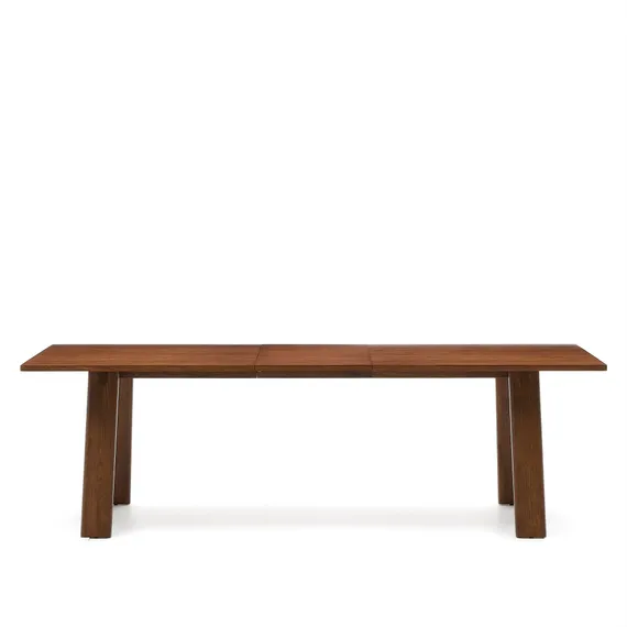 Раздвижной стол Arlen 200-250х95 см, массив дуба и шпон ореха