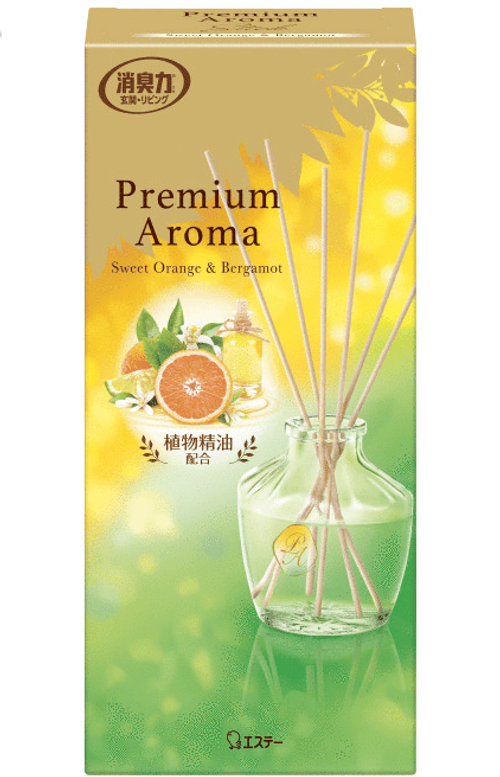 "ST"Освежитель воздуха для комнаты «Апельсин и бергамот» (стеклянный флакон + наполнитель + палочки), 65 мл