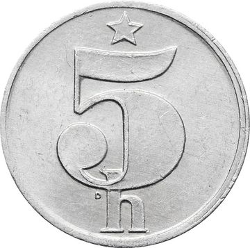 5 геллеров 1977-1990 Чехословакия
