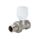 Вентиль ручной регулировки прямой STOUT - 1/2" (ВР/НР-американка, PN10, Tmax 120°C)