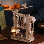 Деревянный конструктор механический печатный станок LK602 (ROKR)