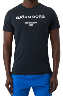 Мужская теннисная футболка Björn Borg Print T-Shirt - black beauty
