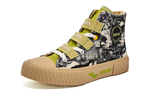 JOMA Homer full print graffiti classic high-top casual canvas shoes women's black gold green