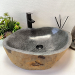 Раковина из речного камня RS-63866 (52*46*15) 0123