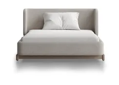 Кровать Basic спальное место 120*200 см (молочный, рогожка)