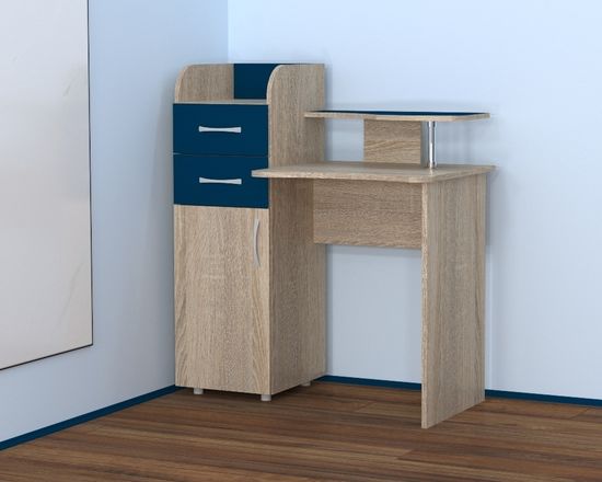 дуб сонома / синий