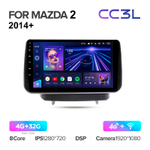 Teyes CC3L 9"для Mazda 2, Demio, CX-3 2014+