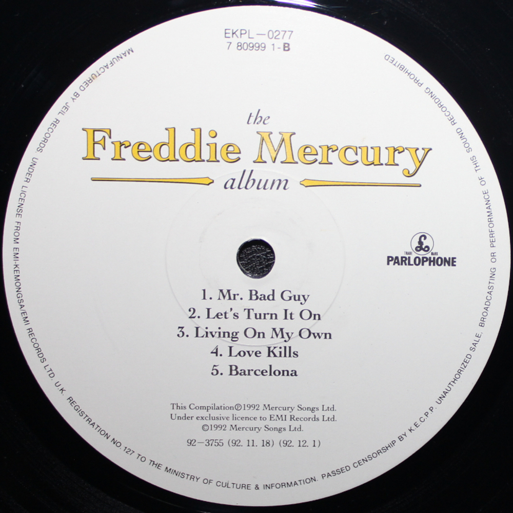 Freddie Mercury / The Freddie Mercury Album (LP)